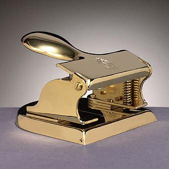 Tisch-Locher aus Gold von El Casco Die 