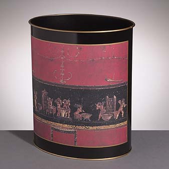 Dekoriert nach Wandmalereien aus dem verschütteten Pompeji.