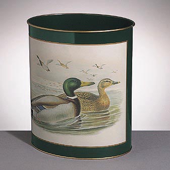  Wildentenpaar im Wasser. 27,9 cm hoch.