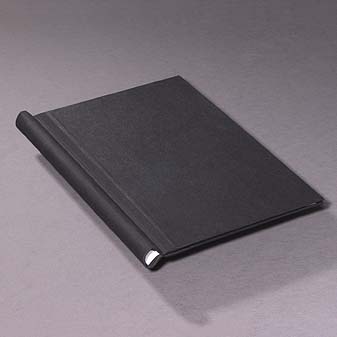 Klemmmappe bzw. Klemmbinder Veneto schwarz A4 Papierablage mit hergebrachter Technik.