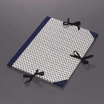 Künstler-Sammelmappe Löwe blau A3 Buchbinderische Meisterarbeit aus einer schwäbischen Werkstatt.