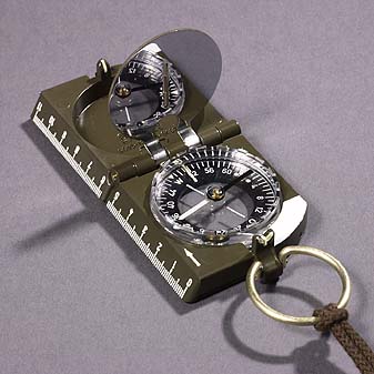 Kompaß von Breithaupt - Standard-Marschkompaß der Bundeswehr Genügt den strengen Material-Anforderungen der Bundeswehr.