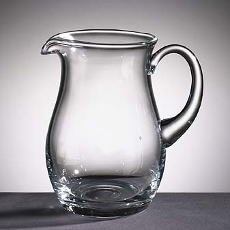 Glaskrug 1 Liter Für Fruchtsaft, Milch oder Wasser. Klassische Form.