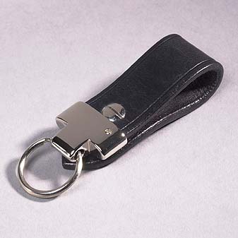 Schlüsselanhänger Loop schwarz In England in Handarbeit gefertigt