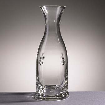 Glaskaraffe mit Bienen Mundgeblasen! Mit dem persönlichen Wappentier Napoléon Bonapartes.