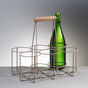 Flaschenträger Für den Nachschub aus dem Keller, für sommerlicher Feste im Freien ...