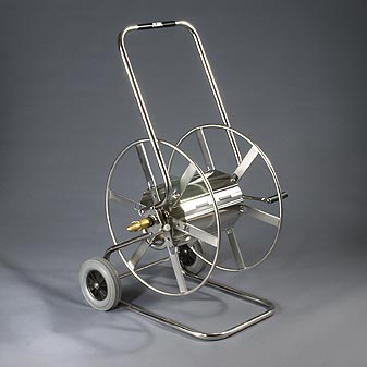 Profi-Schlauchwagen  aus Edelstahl Topmodell aus Edelstahl. Für die 