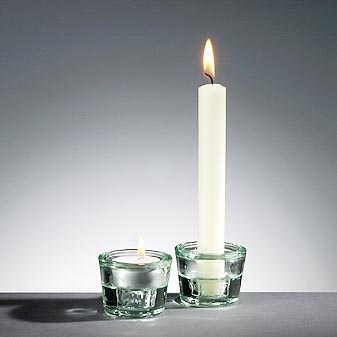 6 Kerzenständer aus Glas Für Teelichter UND Kerzen.