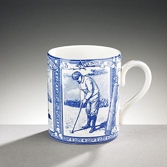 Spode Huge Mug Golfer Auch für Golfer.
