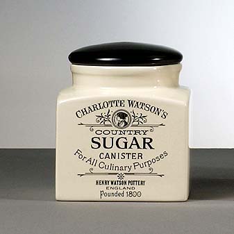 Zuckerdose 0,8l Charl. Watson Damit der Zucker nicht klumpt hat der Holzdeckel eine Gummilippe.