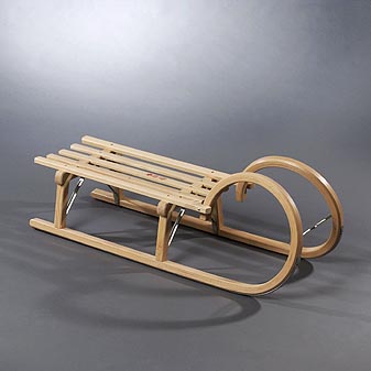 Rodelschlitten aus Eschenholz Ein sog. 