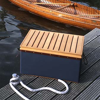 Isolierkiste Fresh*R Leder, Baumwoll-Canvas und Hartholz. Was für eine Iso-Box!