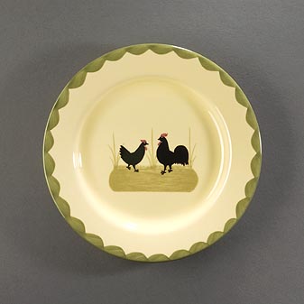 Der Künstler bemalte das erste Geschirr im Dekor für seine Tochter.