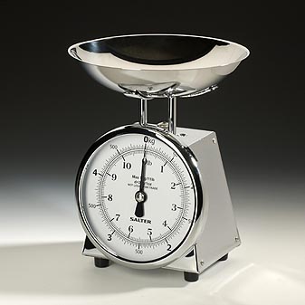 Salter Küchenwaage Edelstahl Besonders stabile Stahlmechanik. Salter gewährt 10 Jahre Garantie.