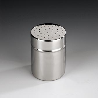 Feinstreuer Edelstahl Löcher 1 mm Durchmesser. Für Salz.