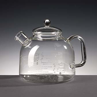 Wasserkessel Jenaer Glas Tee kann direkt im Kessel zubereitet werden. Leicht zu reinigen.
