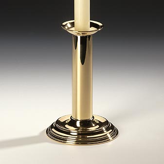 Kerzen-Leuchter aus Messing Kein Guß aus Indien, sondern in Deutschland aus Messing getrieben.