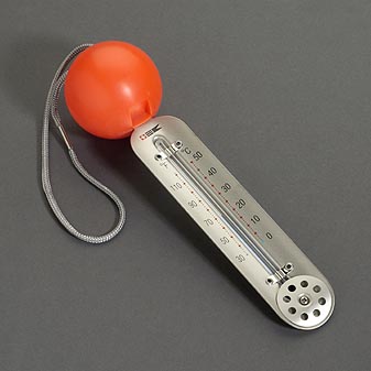  Unsinkbarer Temperaturmesser mit robustem Gehäuse.
