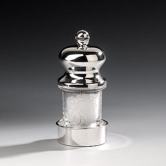  Mühlenkörper aus Acrylglas und massivem Sterling-Silber.