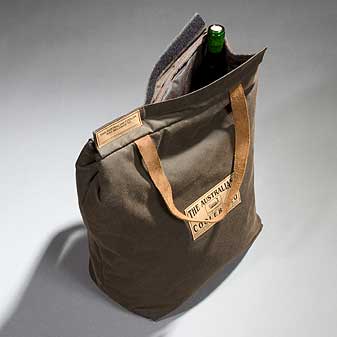 Australian Cooler Bag Das Original. Lebensmittel werden bis zu 24 Stunden kühl gehalten.