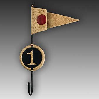 Haken Flagge Nr. 1 Flagge zeigen.