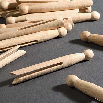 50 Sturmwäscheklammern Wäscheklammern mit nostalgischem Touch für festen Halt.