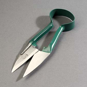 Englische Grasschere, grün Handgeschmiedet bei der seit 1730 bestehenden Schmiede Burgon & Ball.