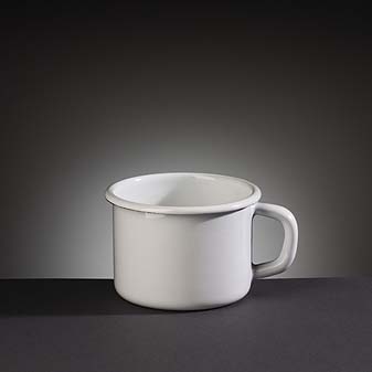 Emaille-Becher 0,25l Für Nickelallergiker. Spühlmaschinengeeignet.