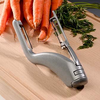 Gemüse-Doppelschäler Ideal für Spargel, Möhren, Gurken und anderes Langgemüse