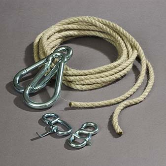 Hängematten-Befestigungsset Zur Befestigung derr Hängematte an einem Baum oder Wandhaken.