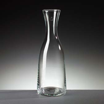 Karaffe Budelle 1 Liter Stabile Karaffe aus der Gastronomie, mit Eichstrich.