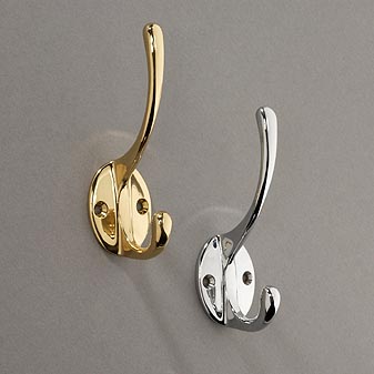 Garderobenhaken für Hüte Für Hut und Mantel. Auch zur Montage an Türen und Schränken.