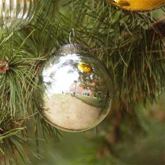 6 Glatte Weihnachtskugeln 7cm Mundgeblasene Christbaumkugeln.