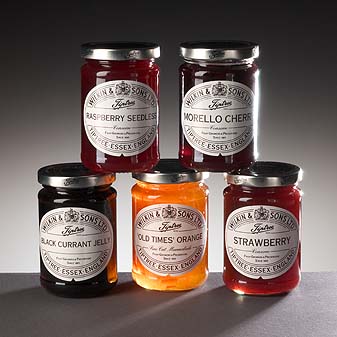 Tiptree Konfitüre Königliche Konfitüre mit exzeptionellem Geschmack von Wilkin & Sons.