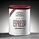 Espresso Arabica 250g Dose Typisch italienischer, aromatischer Kaffee aus 100% Arabica Bohnen.
